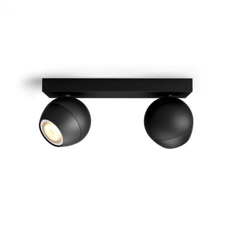 PHILIPS HUE-WA spotlight LED Buckram 2x5W GU10 700lm/822-65/WA IP20; black