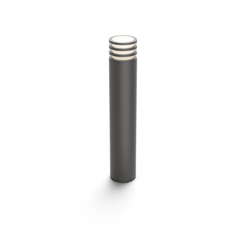 PHILIPS HUE-WHITE column light. Lucca 1x9.5W 806lm/827 E27 IP44; anthracite