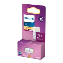 PHILIPS LED capsule 1.9W/25W G9 2700K 220lm NonDim 15Y 2-pack