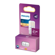 PHILIPS LED capsule 3.7W/40W G9 2700K 470lm NonDim 15Y  2-pack