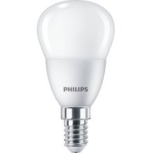 PHILIPS LED chandelier P45 2.8W/25W E14 2700K 250lm NonDim 15Y opal