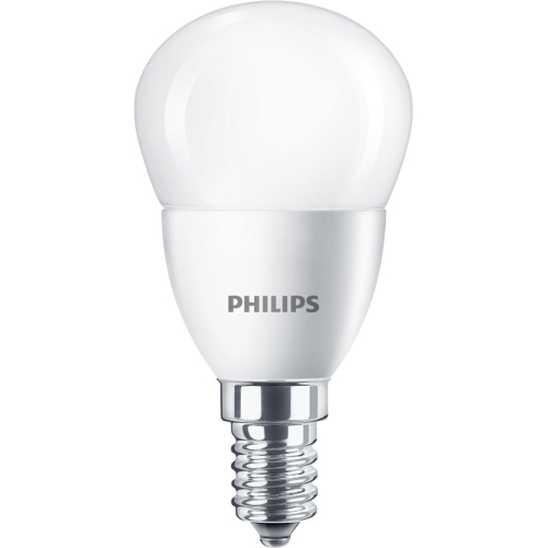 PHILIPS LED chandelier P45 5.5W/40W E14 2700K 470lm NonDim 15Y matt BL