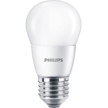 PHILIPS LED chandelier P48 7W/60W E27 2700K 806lm NonDim 15Y matt BL