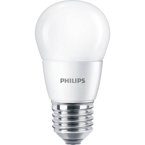 PHILIPS LED chandelier P48 7W/60W E27 2700K 806lm NonDim 15Y matt BL