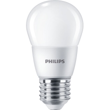 PHILIPS LED chandelier P48 7W/60W E27 2700K 806lm NonDim 15Y opal