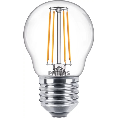 PHILIPS LED chandeliers.filam. P45 4.3W/40W E27 2700K 470lm NonDim 15Y BL