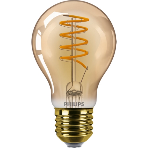 PHILIPS LED filam.bulb MASTER.V A60 4W/25W E27 1800K 250lm Dim 15Y spiral gold