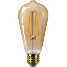 PHILIPS LED filam.bulb ST64 3.1W/25W E27 1800K 250lm NonDim 15Y amber