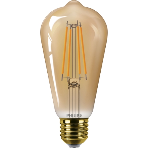 PHILIPS LED filam.bulb ST64 3.1W/25W E27 1800K 250lm NonDim 15Y amber