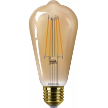 PHILIPS LED filam.bulb ST64 7W/40W E27 1800K 470lm NonDim 15Y amber