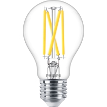 PHILIPS LED filament bulb A60 5.9W/60W E27 2200-2700K 806lm Dim 15Y