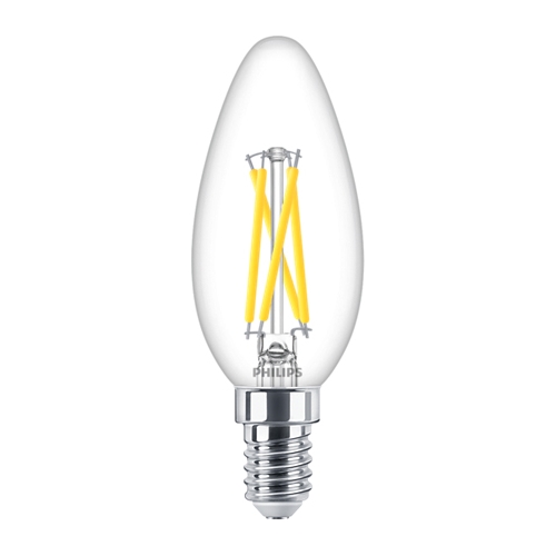 PHILIPS LED filament candle MASTER B35 2.5W/25W E14 2700K 340lm DimTone 25Y