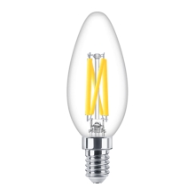 PHILIPS LED filament candle MASTER B35 3.4W/40W E14 2700K 470lm DimTone 25Y