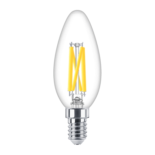 PHILIPS LED filament candle MASTER B35 3.4W/40W E14 2700K 470lm DimTone 25Y