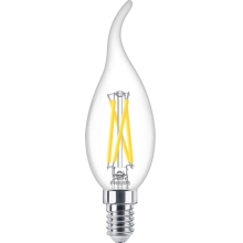 PHILIPS LED filament candle MASTER BA35 2.5W/25W E14 2700K 340lm DimTone 25Y