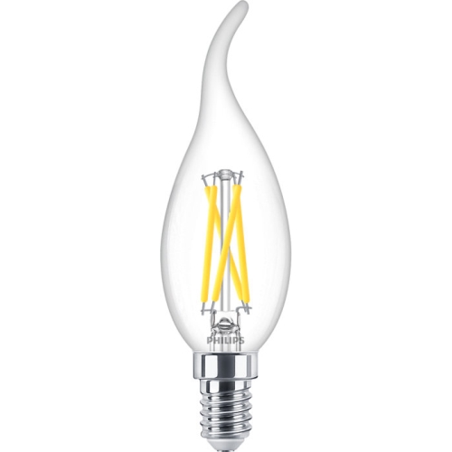 PHILIPS LED filament candle MASTER BA35 2.5W/25W E14 2700K 340lm DimTone 25Y