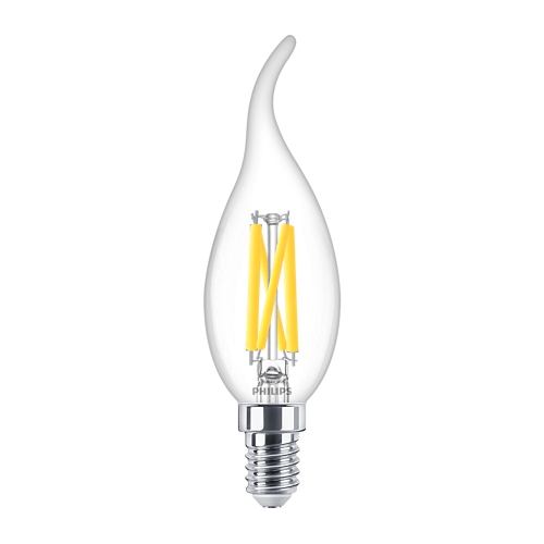 PHILIPS LED filament candle MASTER BA35 3.4W/40W E14 2700K 470lm DimTone 25Y