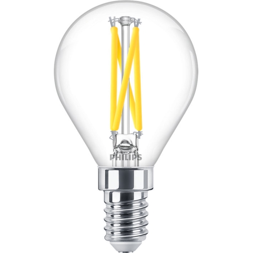 PHILIPS LED filament lamp MASTER P45 2.5W/25W E14 2700K 340lm DimTone 25Y