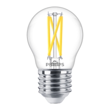 PHILIPS LED filament lamp MASTER P45 2.5W/25W E27 2700K 340lm DimTone 25Y