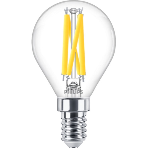 PHILIPS LED filament lamp MASTER P45 3.4W/40W E14 2700K 470lm DimTone 25Y