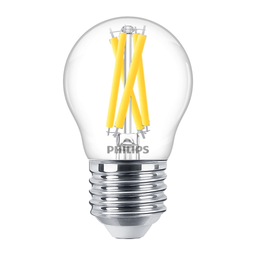 PHILIPS LED filament lamp MASTER P45 3.4W/40W E27 2700K 470lm DimTone 25Y