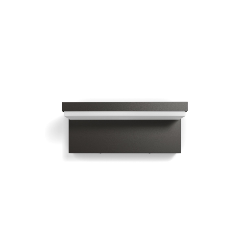 PHILIPS LED wall light Bustan 3.8W 800lm/827 IP44; anthracite