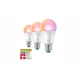 PHILIPS WiZ bulb A60 8.8W/60W E27 RGB 806lm Dim opal 3-pack