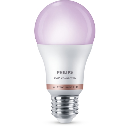 PHILIPS WiZ bulb A60 8W/60W E27 RGB 806lm Dim 2-pack