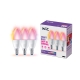 PHILIPS WiZ candle B37 4.9W/40W E14 RGB 470lm Dim opal 3-pack