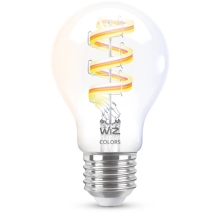 PHILIPS WiZ filam.bulb A60 6.3W/40W E27 RGB 470lm Dim clear