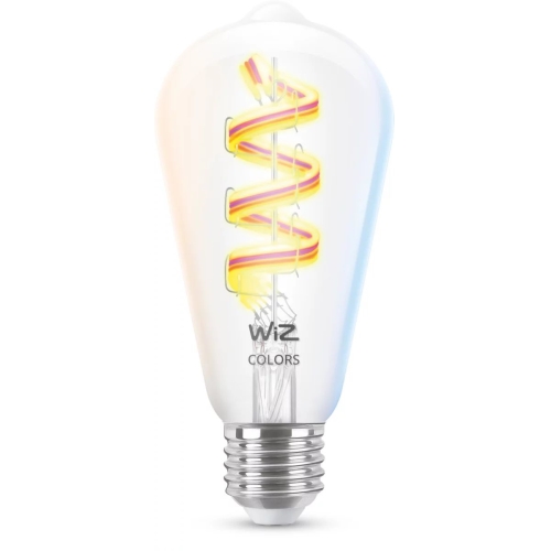 PHILIPS WiZ filam.bulb ST64 6.3W/40W E27 RGB 470lm Dim clear