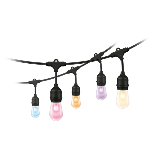 PHILIPS WiZ light chain LED Stringlight 12W 120lm/822-65 IP65; black 14.4m