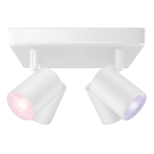 PHILIPS WiZ light points LED Imageo 4x4.9W 1380lm/922-65/RGB IP20; white