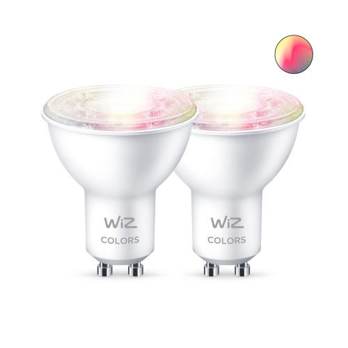 PHILIPS WiZ reflector PAR16 4.7W/50W GU10 RGB 345lm Dim 2-pack