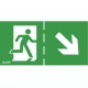 Pictogram P23 STAIRS RIGHT DOWN (100x300mm)