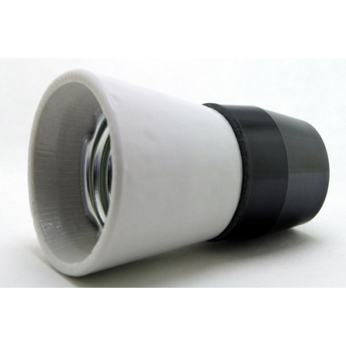 PLATE socket plastic.+ceramic.E27 black-white