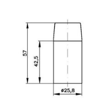 PLATE socket plastic. low E14 white; Code: 260