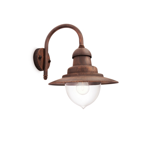 Raindrop wall lantern bronze 1x60W 230V