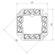 S-66 - terminal plate, configuration FB, black color, package - 10/160 pcs