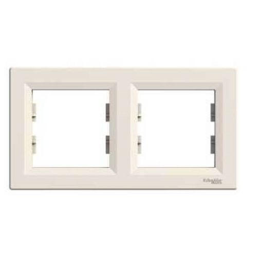 Schneider ASFORA frame cover double CREAM