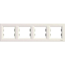 Schneider ASFORA frame cover quadruple CREAM