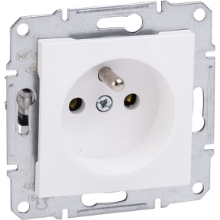 Schneider ASFORA set single socket mains 2P+PE POLAR without frame.