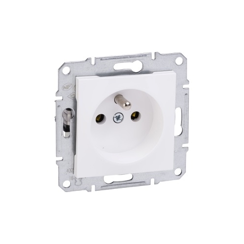 Schneider ASFORA set single socket mains 2P+PE POLAR without frame.