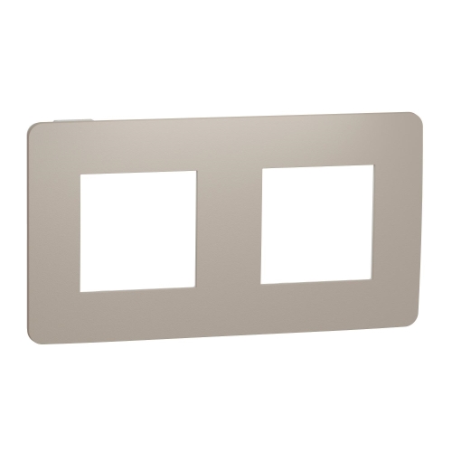 Schneider N.UNICA.Studio.Color double cover frame; Taupe/white