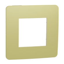 Schneider N.UNICA.Studio.Color single cover frame; Light.Green/White