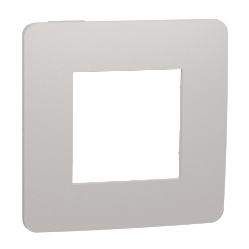 Schneider N.UNICA.Studio.Color single cover frame; Light.Grey/white