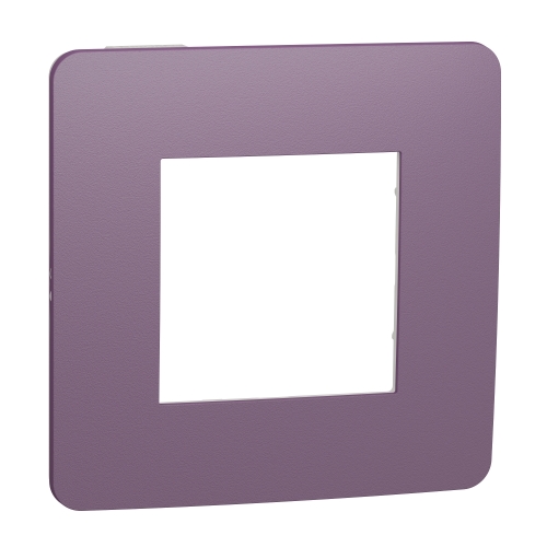 Schneider N.UNICA.Studio.Color single cover frame; Plum/white