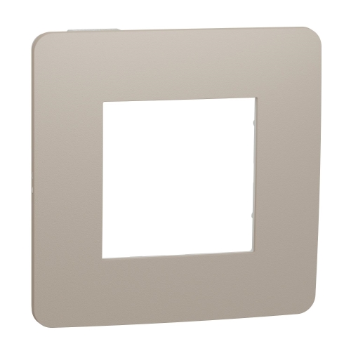 Schneider N.UNICA.Studio.Color single cover frame; Taupe/white