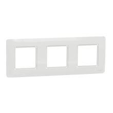 Schneider N.UNICA.Studio.Outline triple cover frame; white