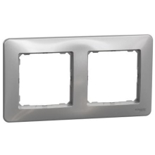 Schneider SEDNA frame. cover double aluminum